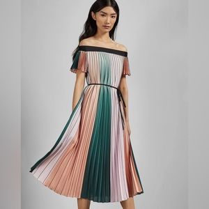 Ted Baker Fernee dress in lilac/multi Color Stripes.